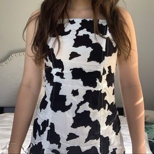 Cow print dress